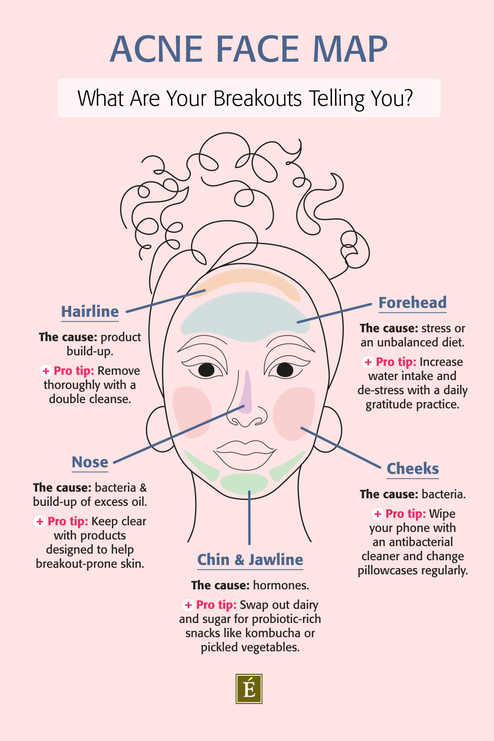 acne face map